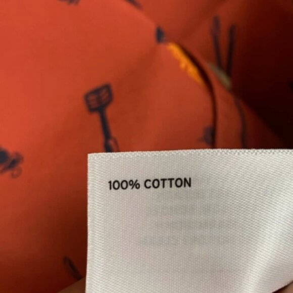 Duluth By Duluth Trading Mens Orange Relaxed Fit Bbq Grilling Button Up Shirt S - Picture 4 of 4